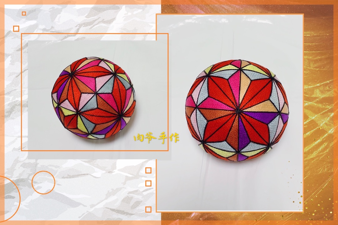 直径8 还可以更小 这个球有两种做法 一种纯绕线 一种几何图形 此款有材料包