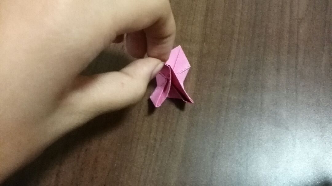 折纸-简单的玫瑰花叠法    安然制作 第11步