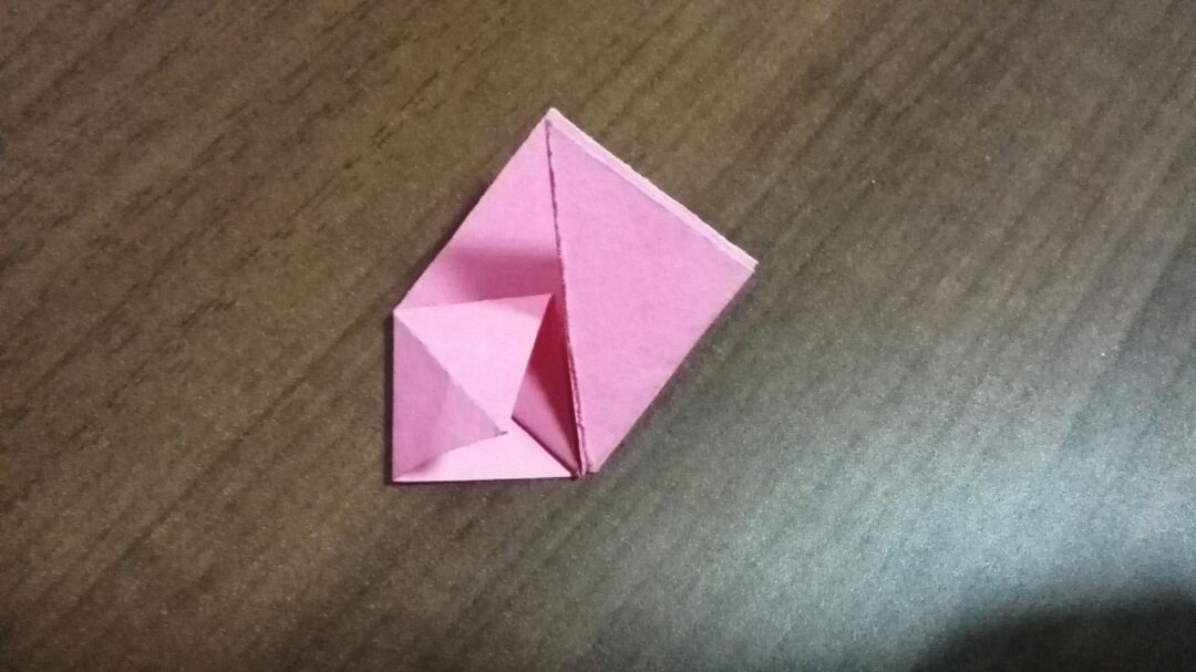折纸-简单的玫瑰花叠法    安然制作 第7步