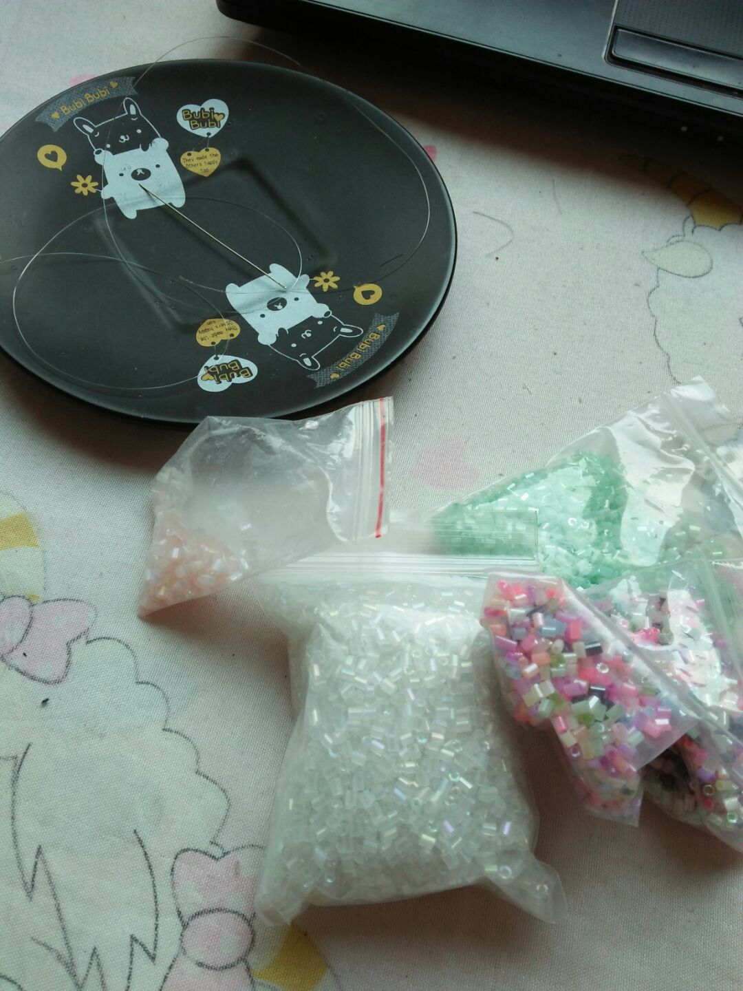 古董珠耳饰 第1步