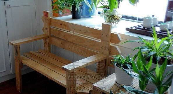 理想木器第二季：废木板打造入户花园小排椅小方几