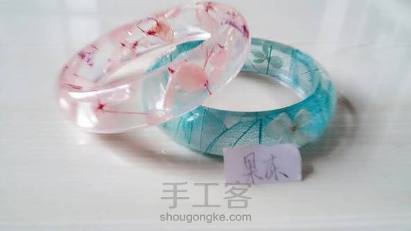 滴胶干花手镯制作!