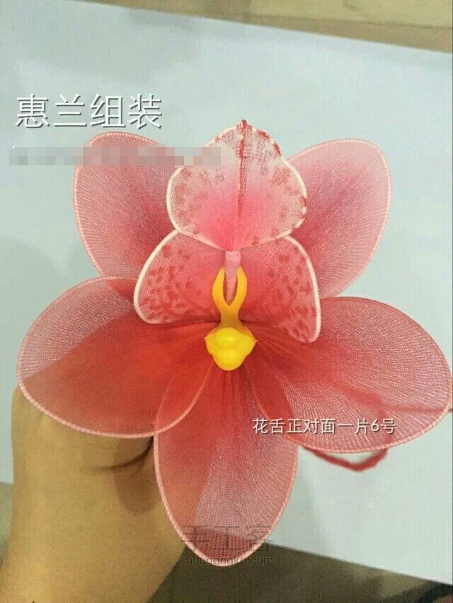 丝网花之蝴蝶兰 第7步