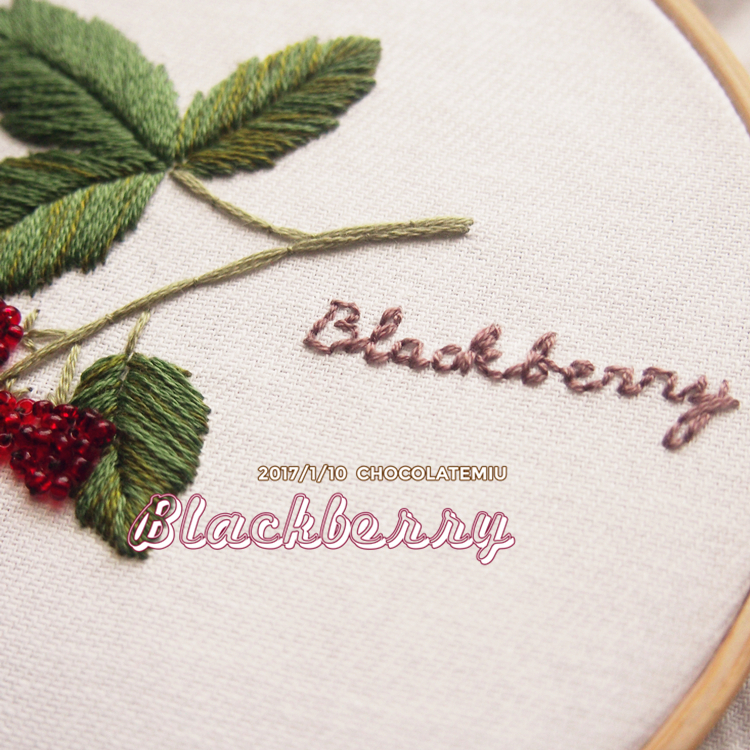 黑莓刺绣 第10步