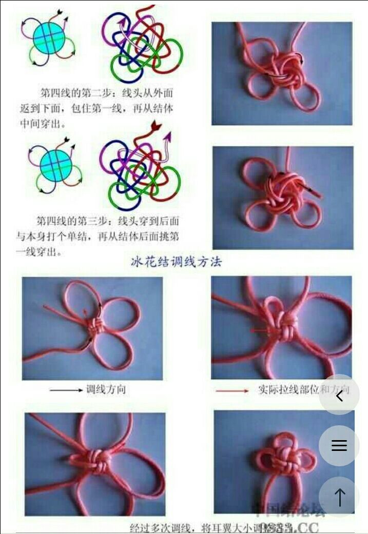 （转）冰花结的编织方法（冰花系列1） 第4步