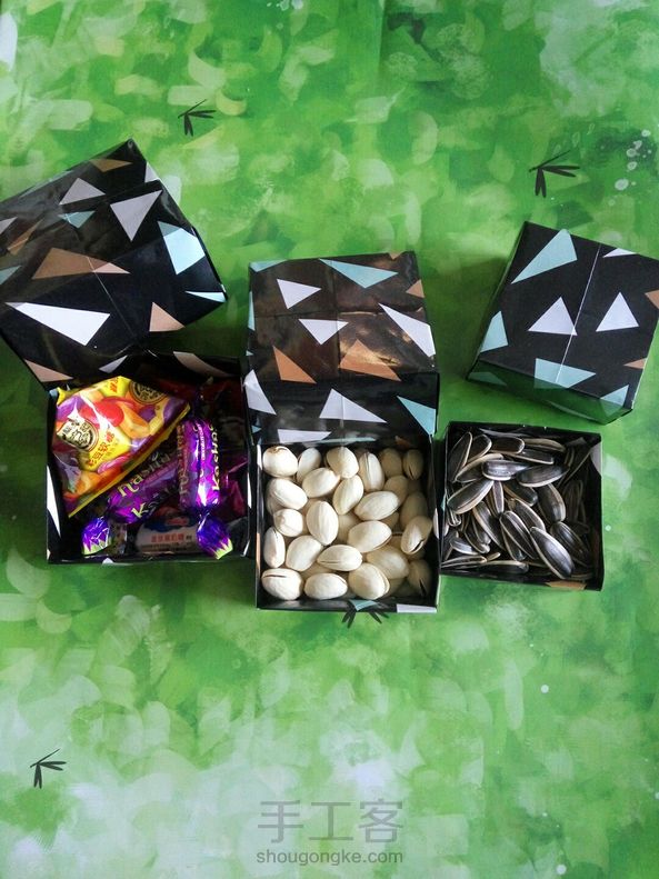 超简单糖果盒果皮盒
