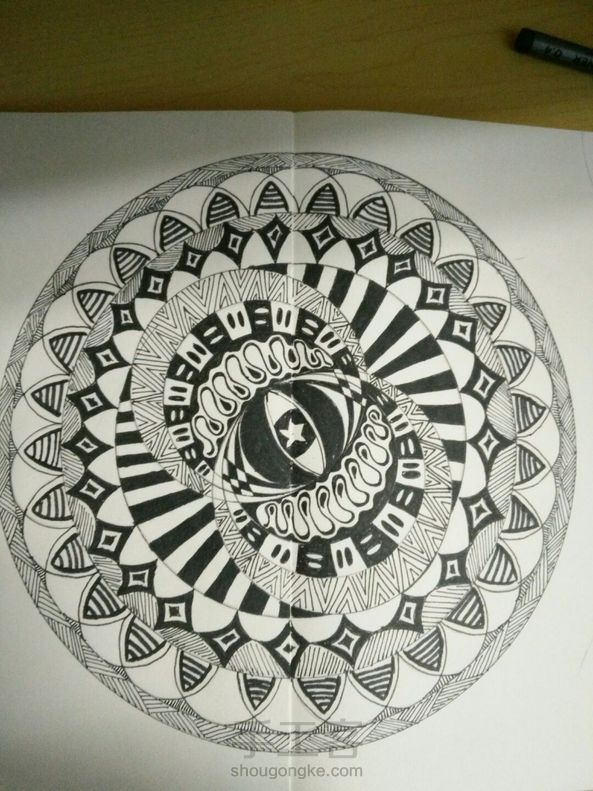 禅绕画――迷之眼(一)