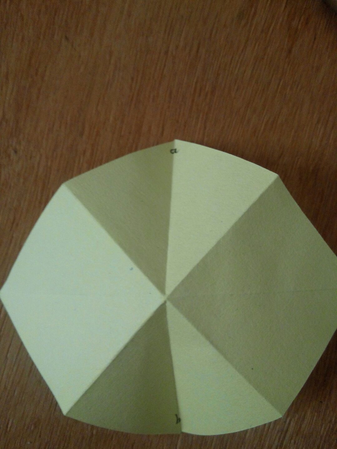 简单的雪花折纸 第2步