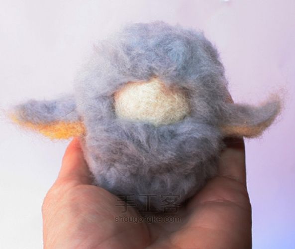 DIY羊毛毡猫头鹰玩偶手工教程 第22步