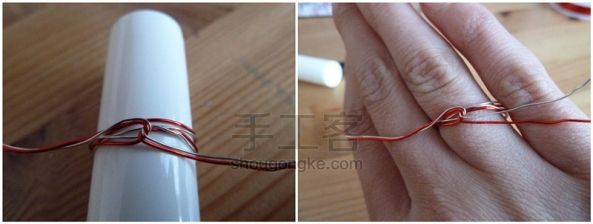 DIY可爱的铁丝戒指教程   第3步