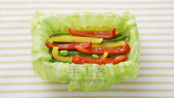 【来一发】五彩蔬菜卷教程 第10步