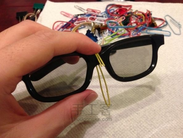 旧物改造，DIY3D眼镜教程 第3步