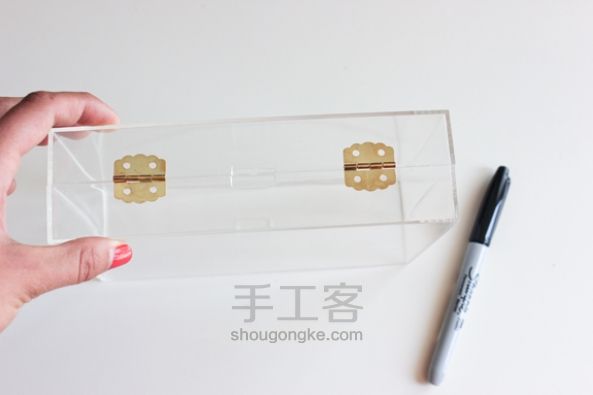 用有机玻璃DIY超精美透明手包 第2步
