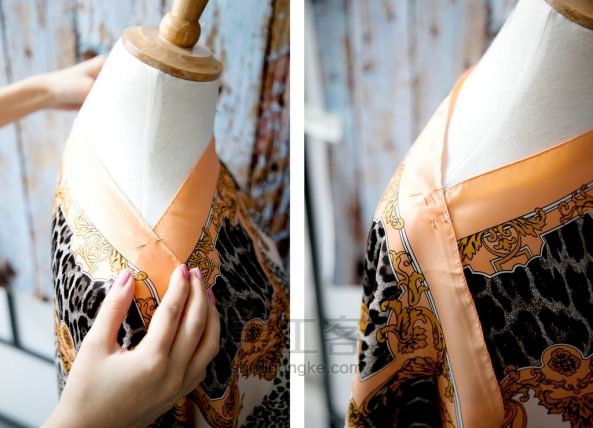 用围巾DIY一条土耳其裙手工教程 第7步