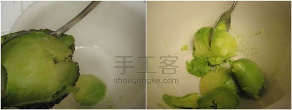 DIY  鳄梨回春面膜 第2步