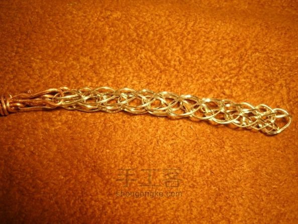 金属编织手链 教程 第10步