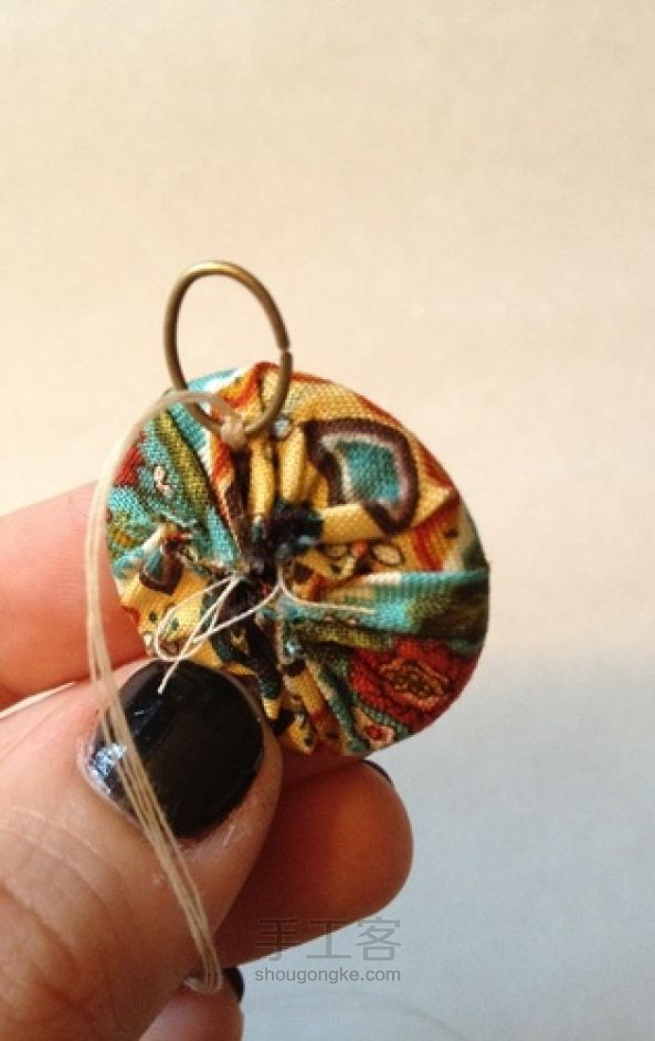 DIY 布艺项链 第3步