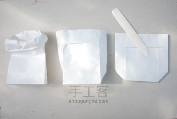 纸袋小灯笼教程 第1步