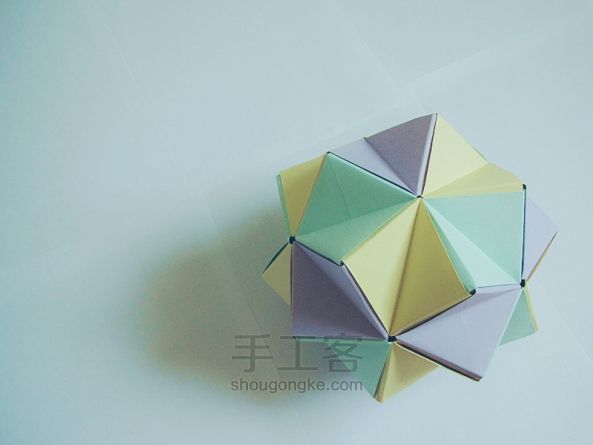 组合折纸の立体纸球 第31步