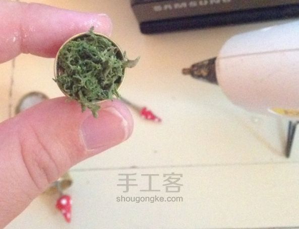 随身佩戴的花园-DIY迷你复古顶针花盆项链 第5步