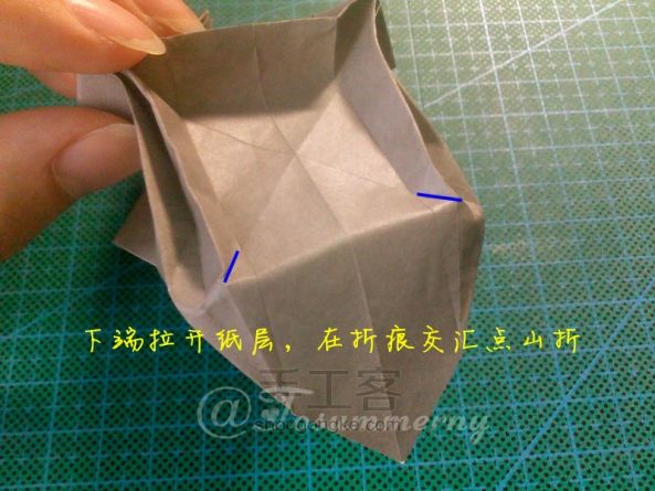 【天の折馆】兔八哥折纸实拍教程 第31步