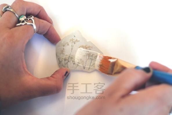 沙滩海玻璃diy精美石吊坠 第8步