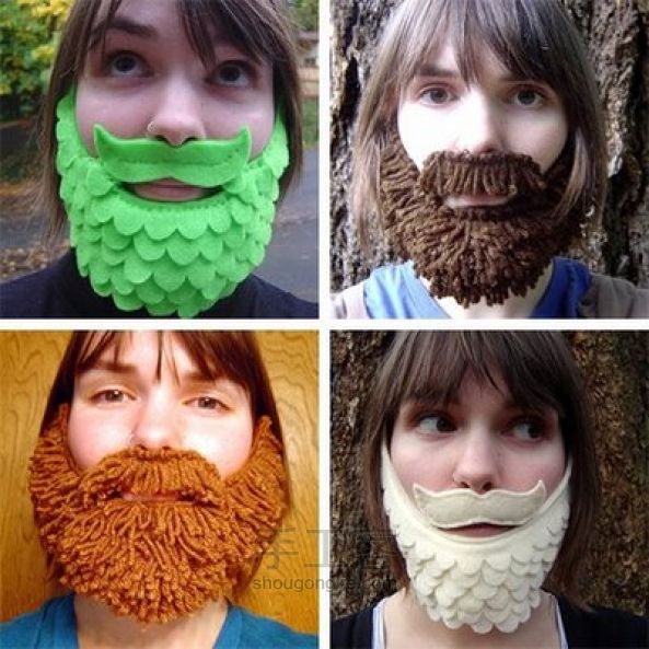 搞怪面具——DIY一个大胡子 第5步