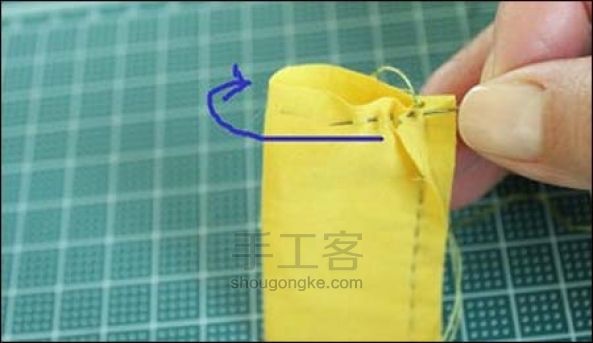 布艺郁金香手工DIY教程 简单布花的做法教程 第6步
