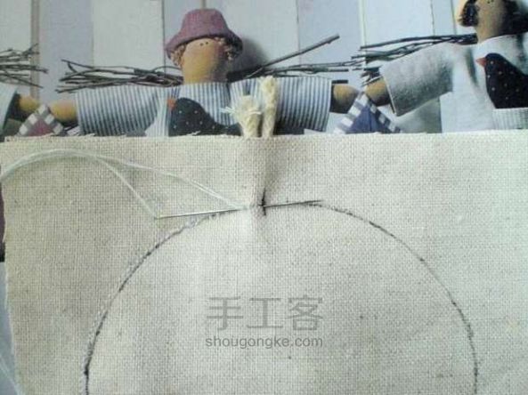 DIY爱心小猪娃娃玩偶制作教程图解 第3步