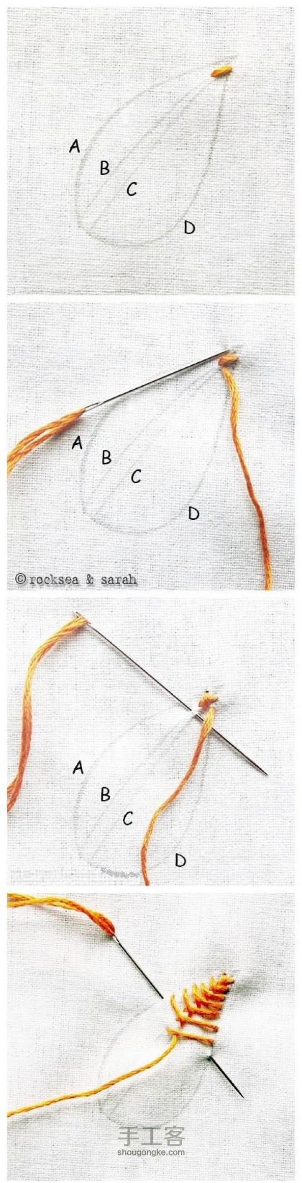 可爱实用的布艺装饰叶子的手缝教程 第2步