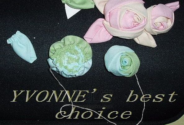 手工布艺玫瑰花的制作教程 第6步