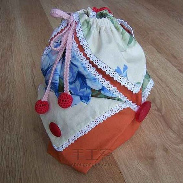 DIY可爱的小手包,布艺包制作方法 第10步