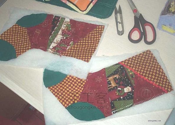 DIY圣诞袜制作过程实录 第7步