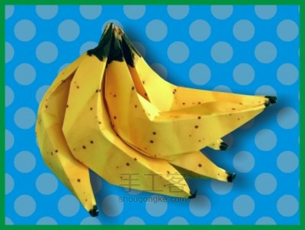 水果折纸教程—逼真的香蕉折纸 第21步