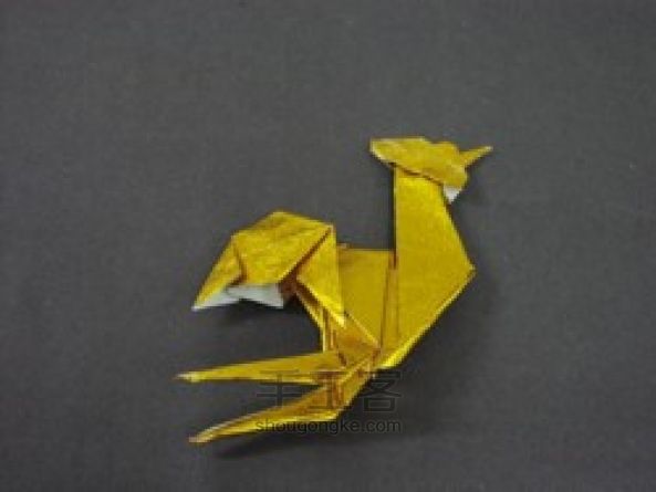 动物折纸教程大全之大公鸡折纸图解 第22步