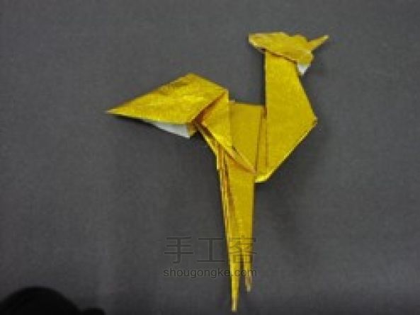 动物折纸教程大全之大公鸡折纸图解 第20步