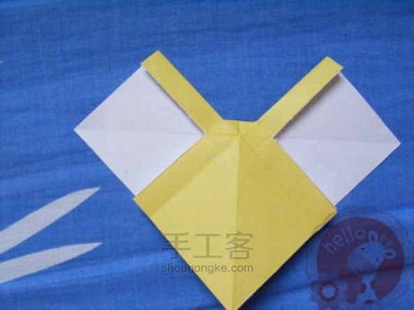 蝴蝶结的折法 蝴蝶结折纸详细教程 第10步