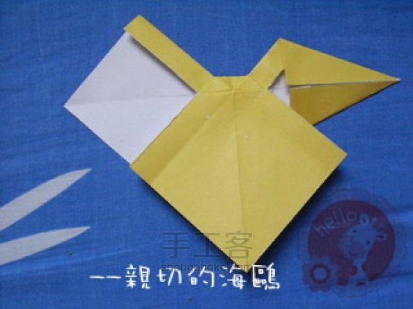 蝴蝶结的折法 蝴蝶结折纸详细教程 第11步