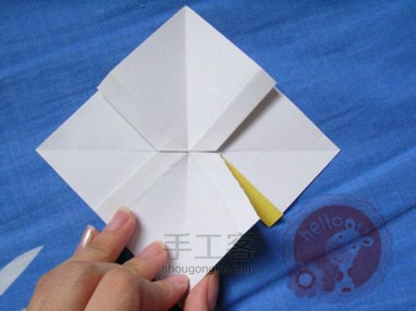 蝴蝶结的折法 蝴蝶结折纸详细教程 第9步