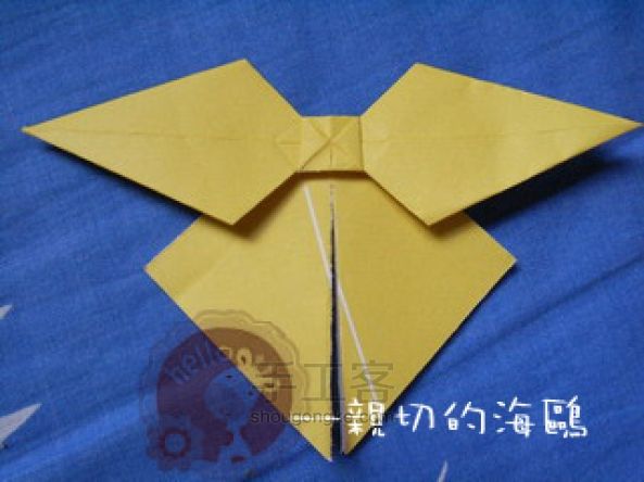 蝴蝶结的折法 蝴蝶结折纸详细教程 第13步