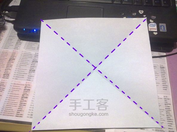 原版方块猫折纸教程 方块猫DIY图解 第1步