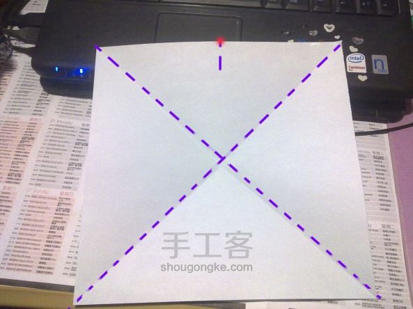 原版方块猫折纸教程 方块猫DIY图解 第2步