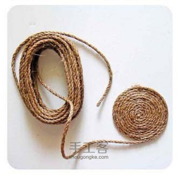 麻绳如何制作笔筒 手工制作笔筒小收纳图解 第2步