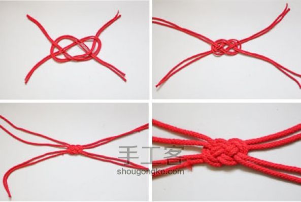 中国结发箍DIY教程 第2步