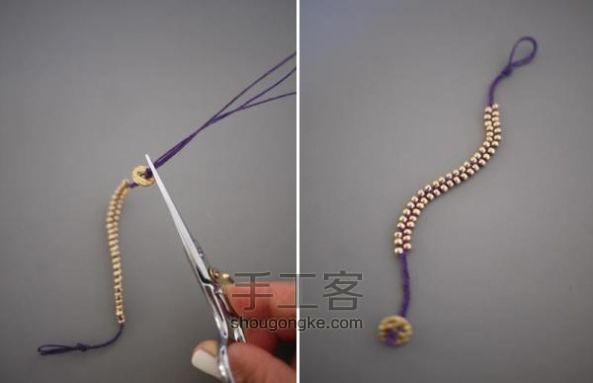 “金珠”编织手链 第10步