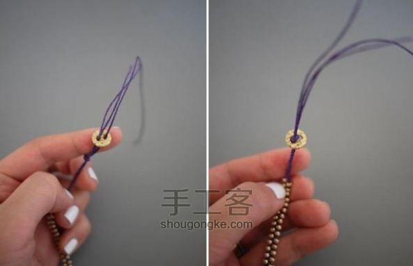 “金珠”编织手链 第9步