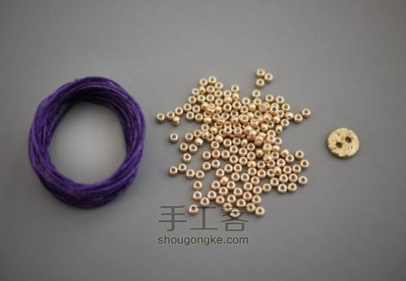 “金珠”编织手链 第2步