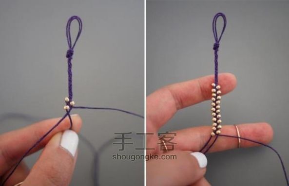 “金珠”编织手链 第7步