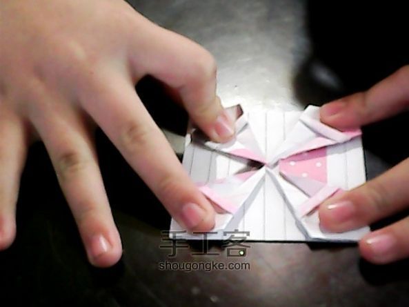 折纸花篮(实景拍摄） 第16步