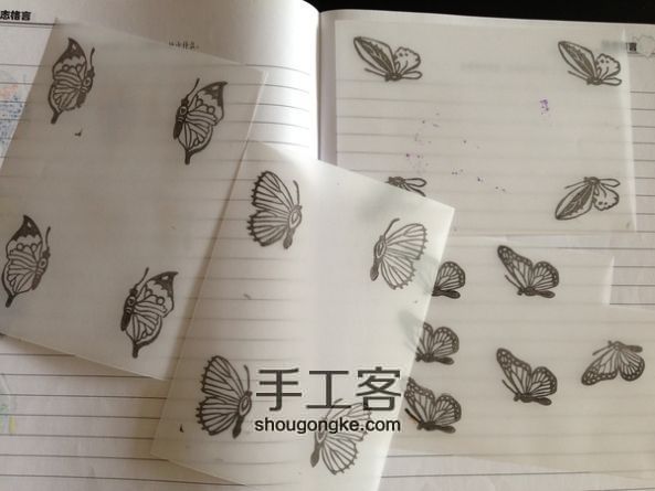 龙王手作：手工小书，蝴蝶主题多用饰品 第13步